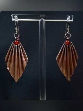 Sterling Silver and Copper Artisan Hand Crafted Dangle Earrings